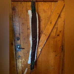 Henri de Rivel Synthetic Fleece Girth - Brown 46"